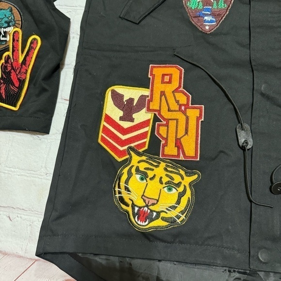 REASON BRAND Affiliated Fishtail Parka Men’s Jacket in Black size Medium NWT - Picture 16 of 17